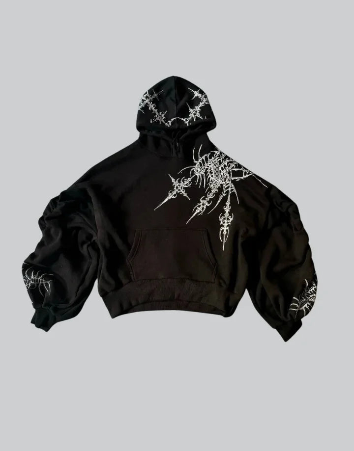 Oversized Goth Hoodie