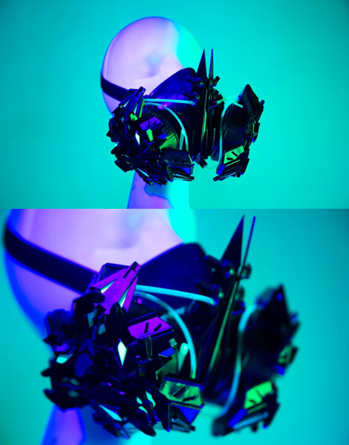 Taktische Cyberpunk-Maske