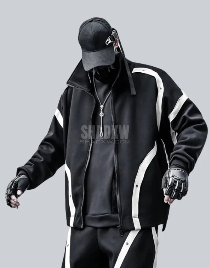 Black and White Techwear Jacket