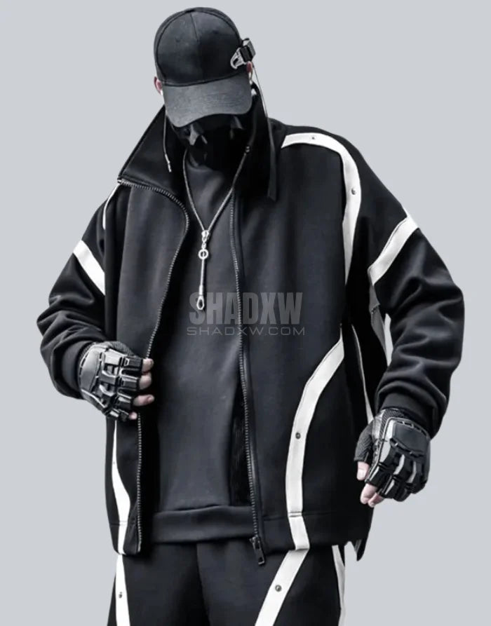 Black and White Techwear Jacket