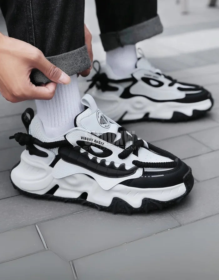 Black and White Techwear Shoes