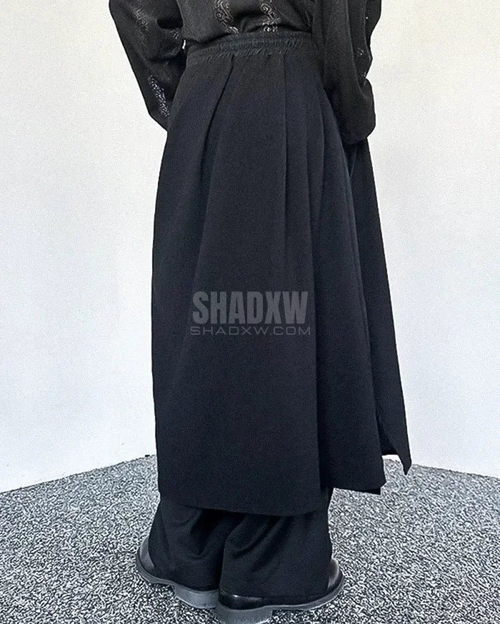 Black Japanese Hakama Pants