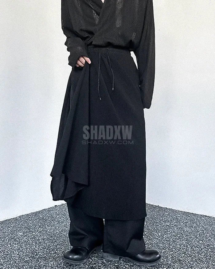 Black Japanese Hakama Pants