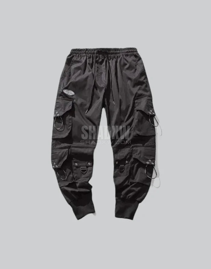 Black Techwear Cargo Pants