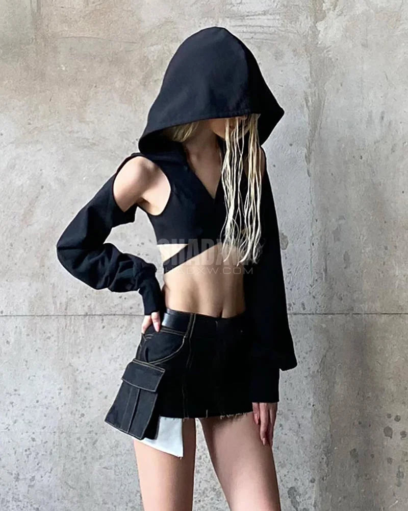 Blouse With Hood