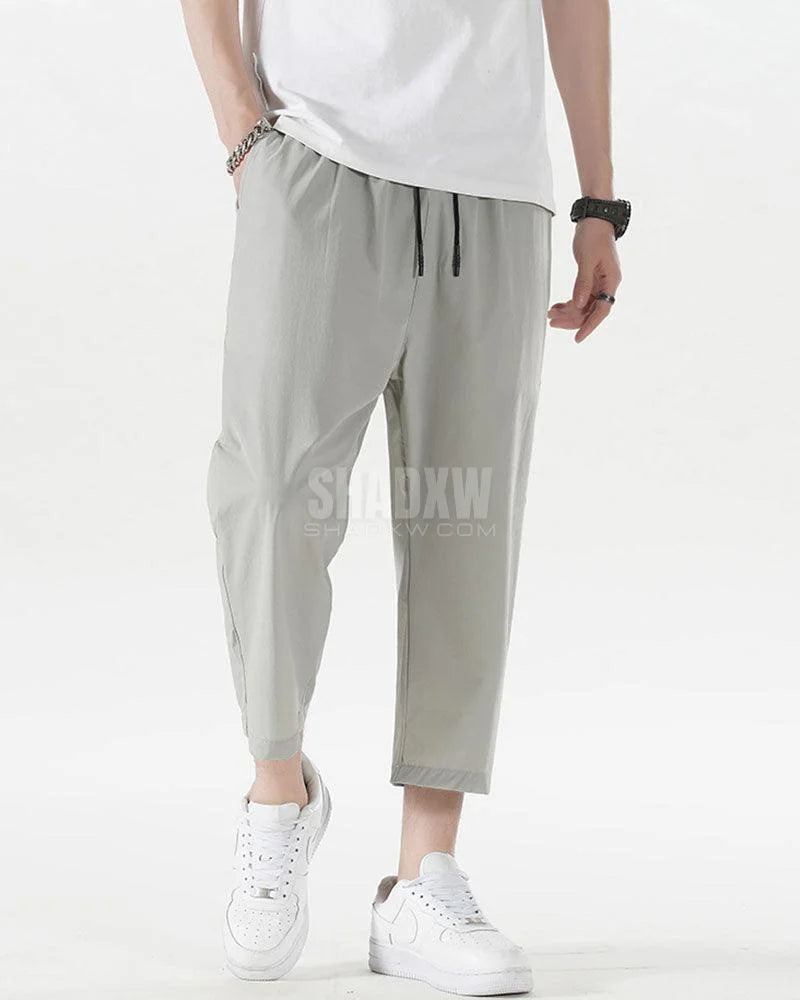 Ice Silk Pants,Summer Pants, jogger pants,techwear pants,mens streetwear outfits