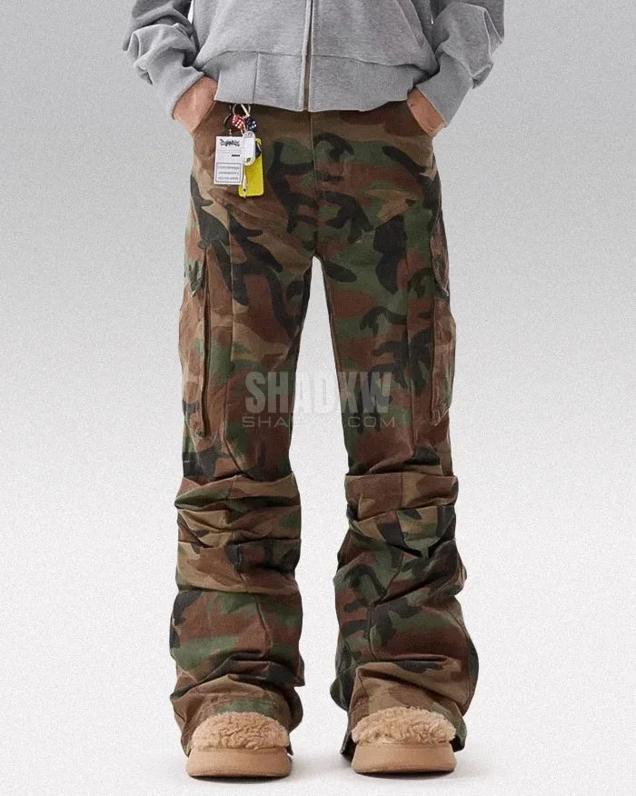 Camo Cargo Pants Y2K