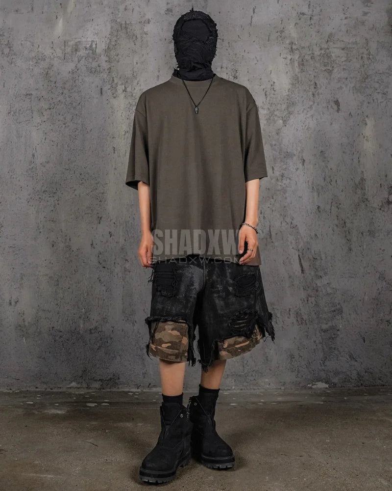 Camouflage Cargo Shorts Mens