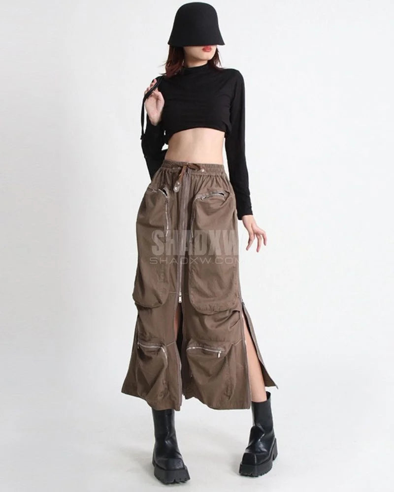 Cargo Skirt With Pockets