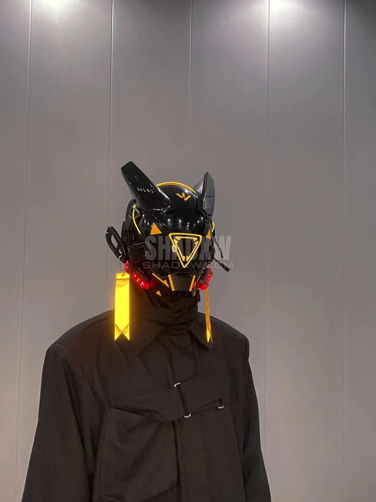 Cyberpunk Helmet Yellow