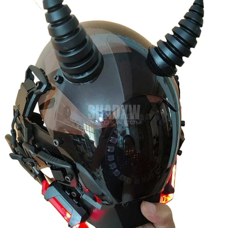 Devil Cyberpunk Helmet