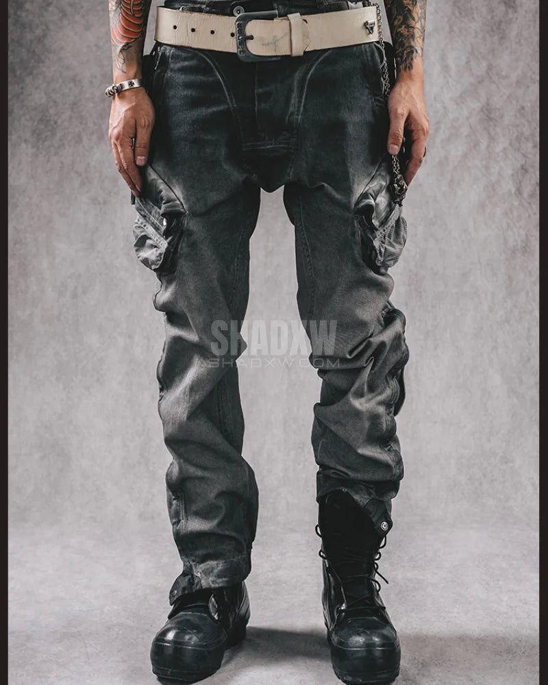 Distressed Cargo Pants