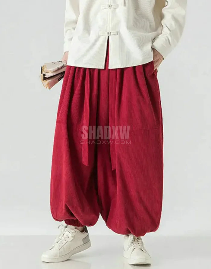 Hakama Pants with Ribbons