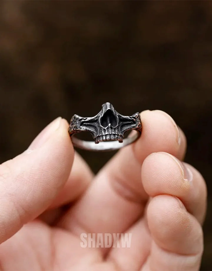 Half Jaw Skull Ring