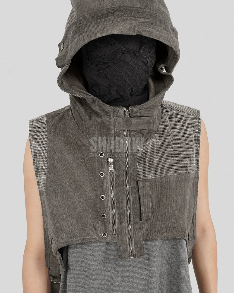 Hooded Vest Black