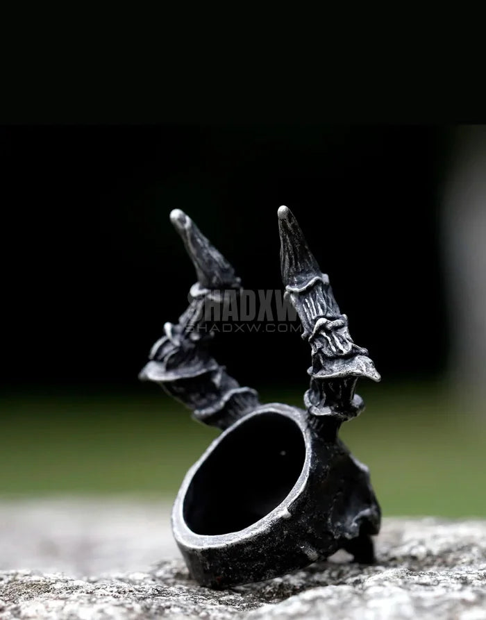 Horned Skull Ring