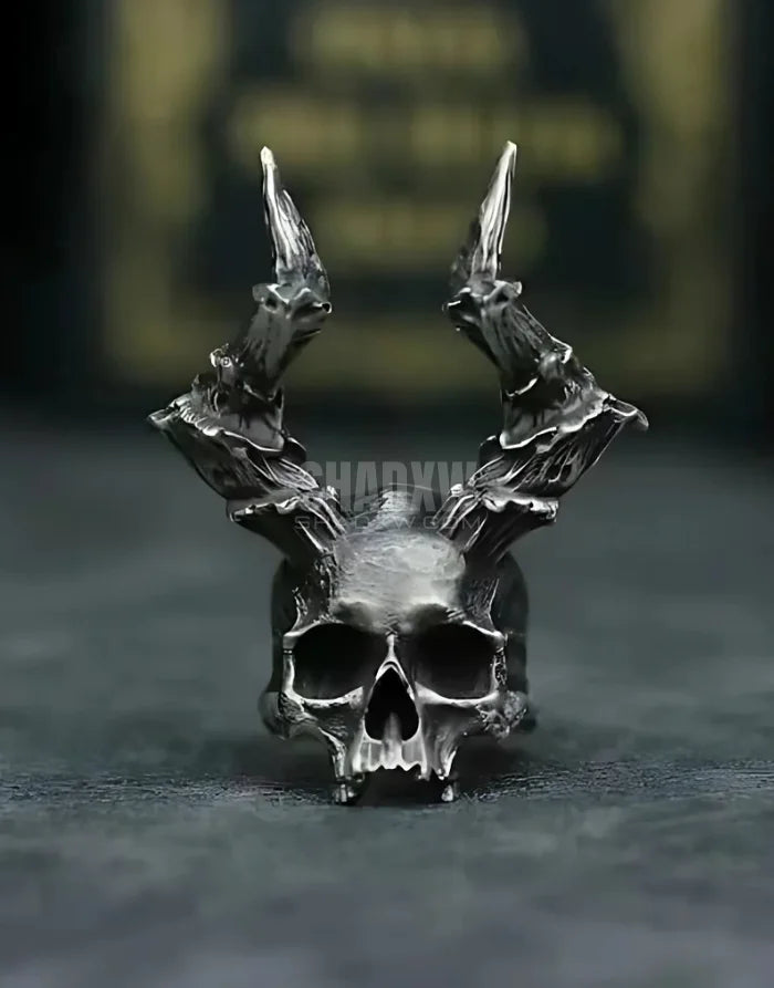 Horned Skull Ring