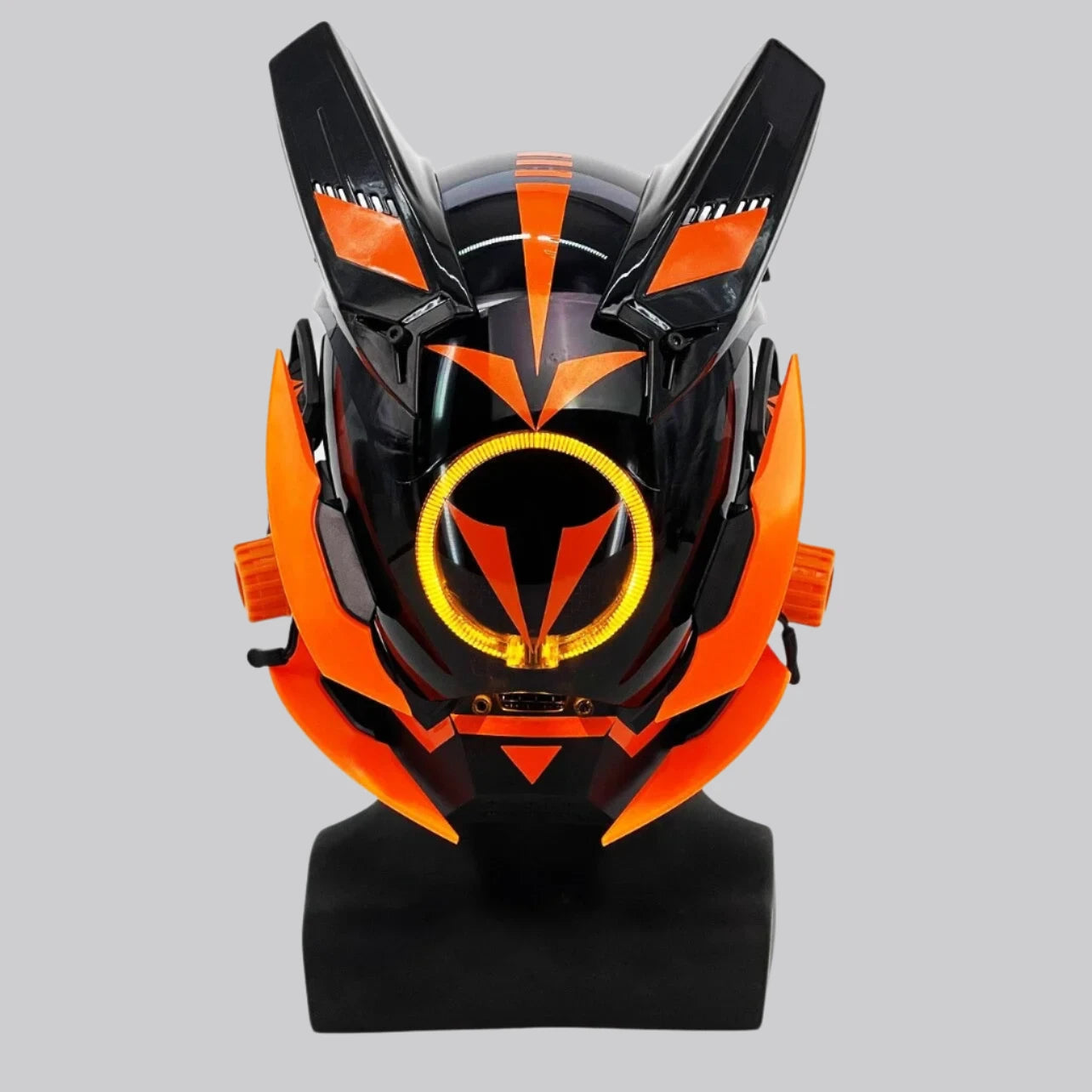 Orange Cyberpunk Helmet