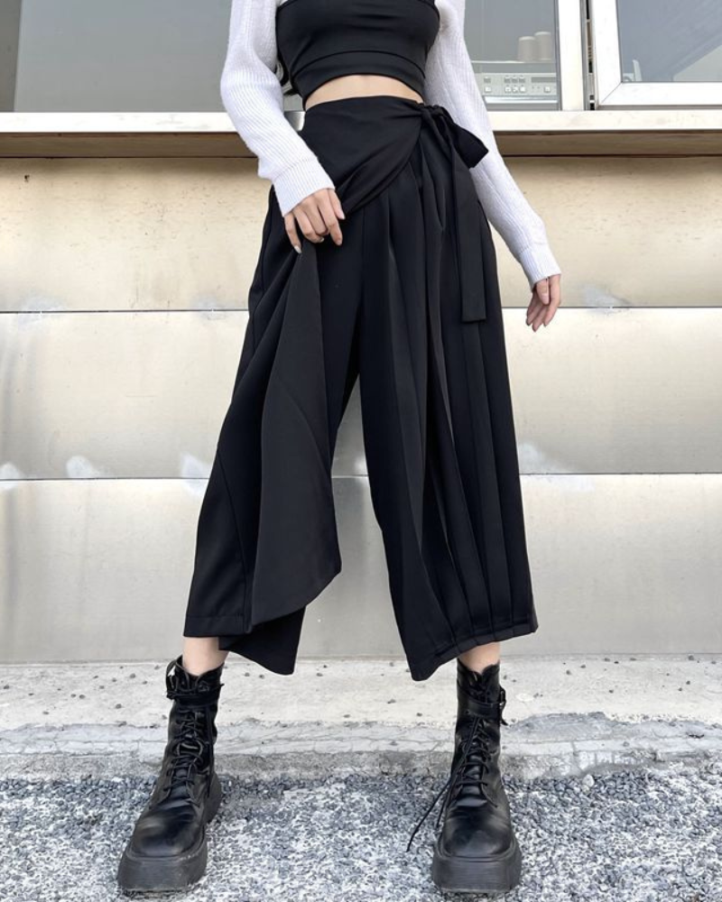 Wide Leg Skirt Pants