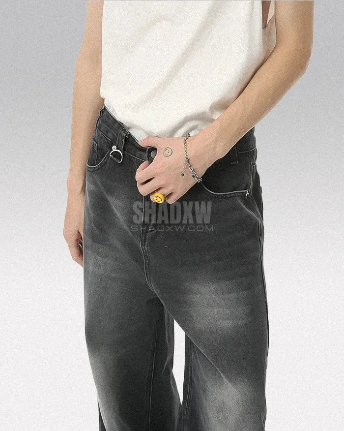 Y2K Black Distressed Jeans