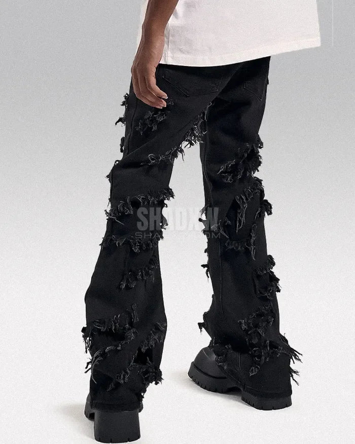 Y2K Black Ripped Jeans