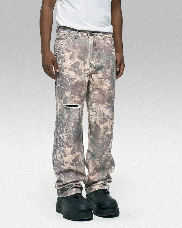 Y2K Camo Print Jeans