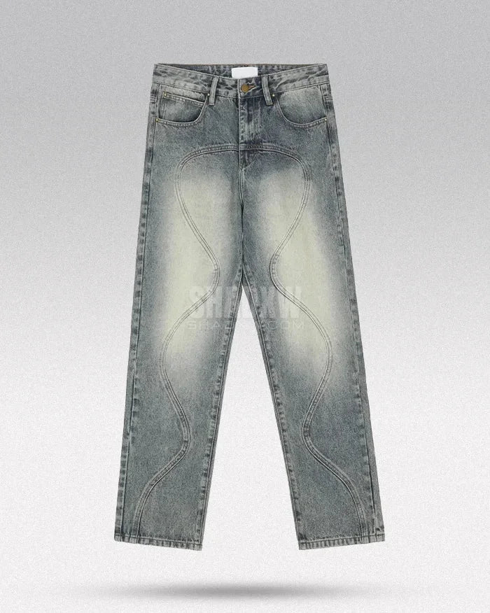 Y2K Light Blue Baggy Jeans