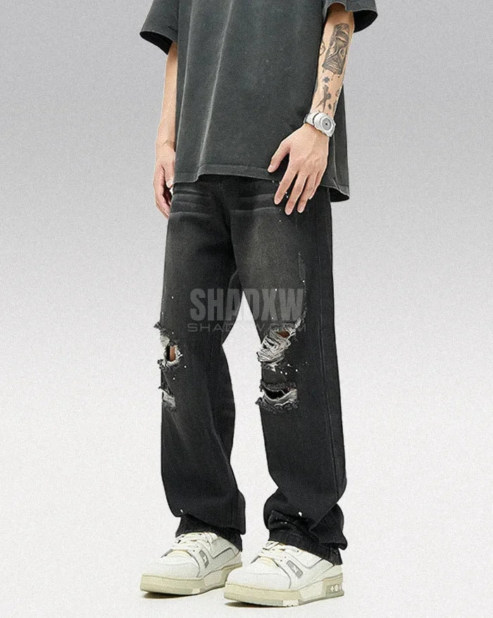 Y2K Paint Splash Jeans