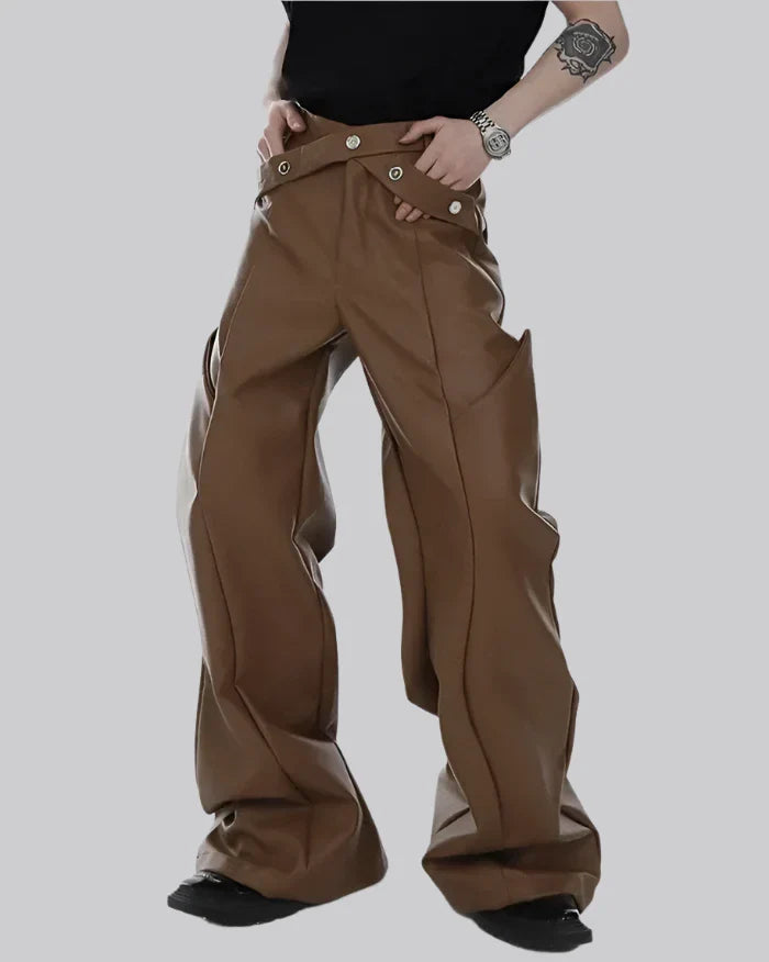 Y2K Pants PU Leather