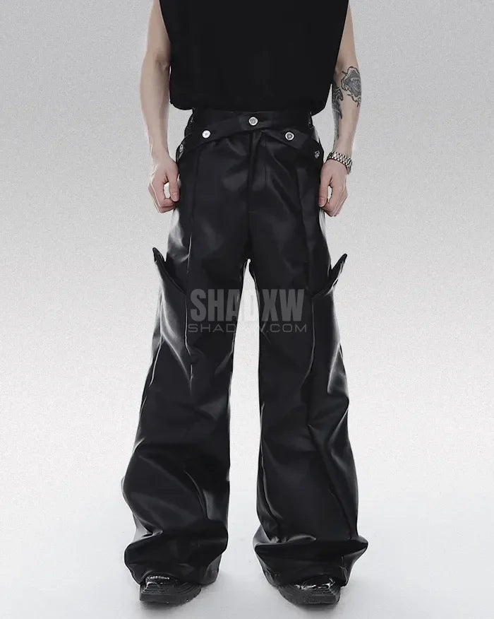 Y2K Pants PU Leather