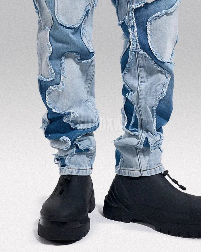 Y2K Patchwork Jeans