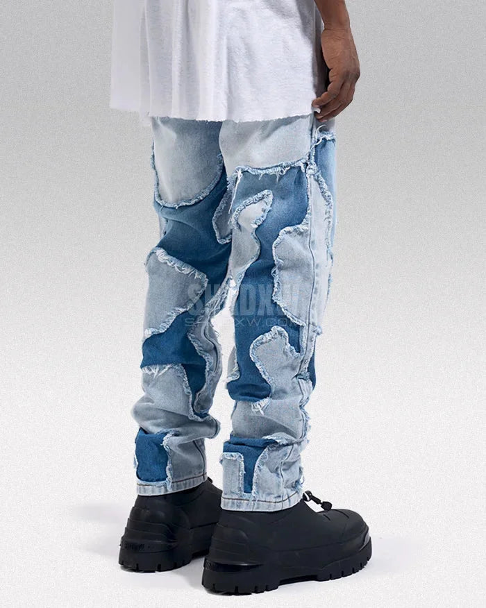 Y2K Patchwork Jeans