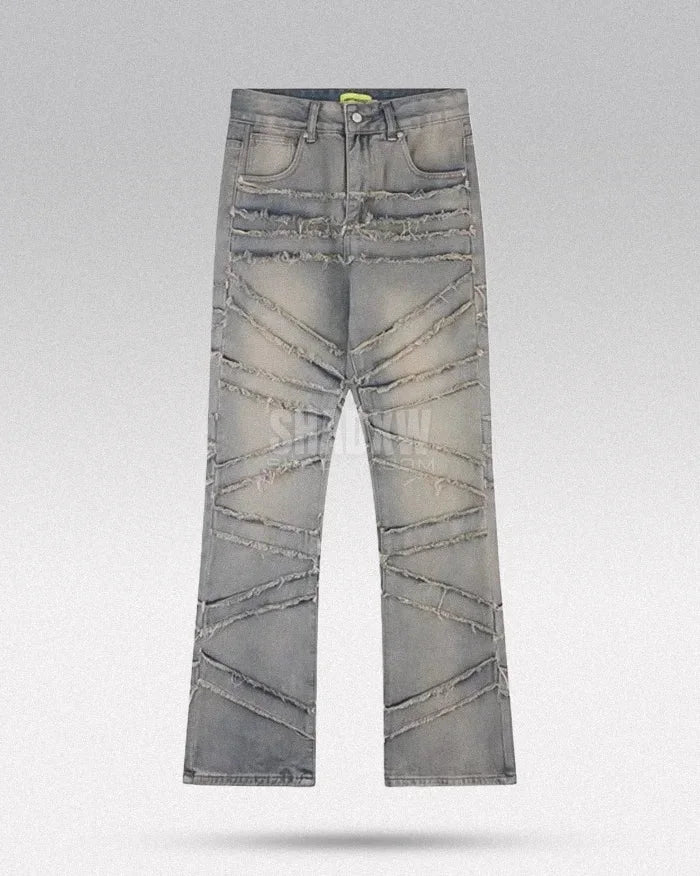 Y2K Streetwear Stacked Jeans