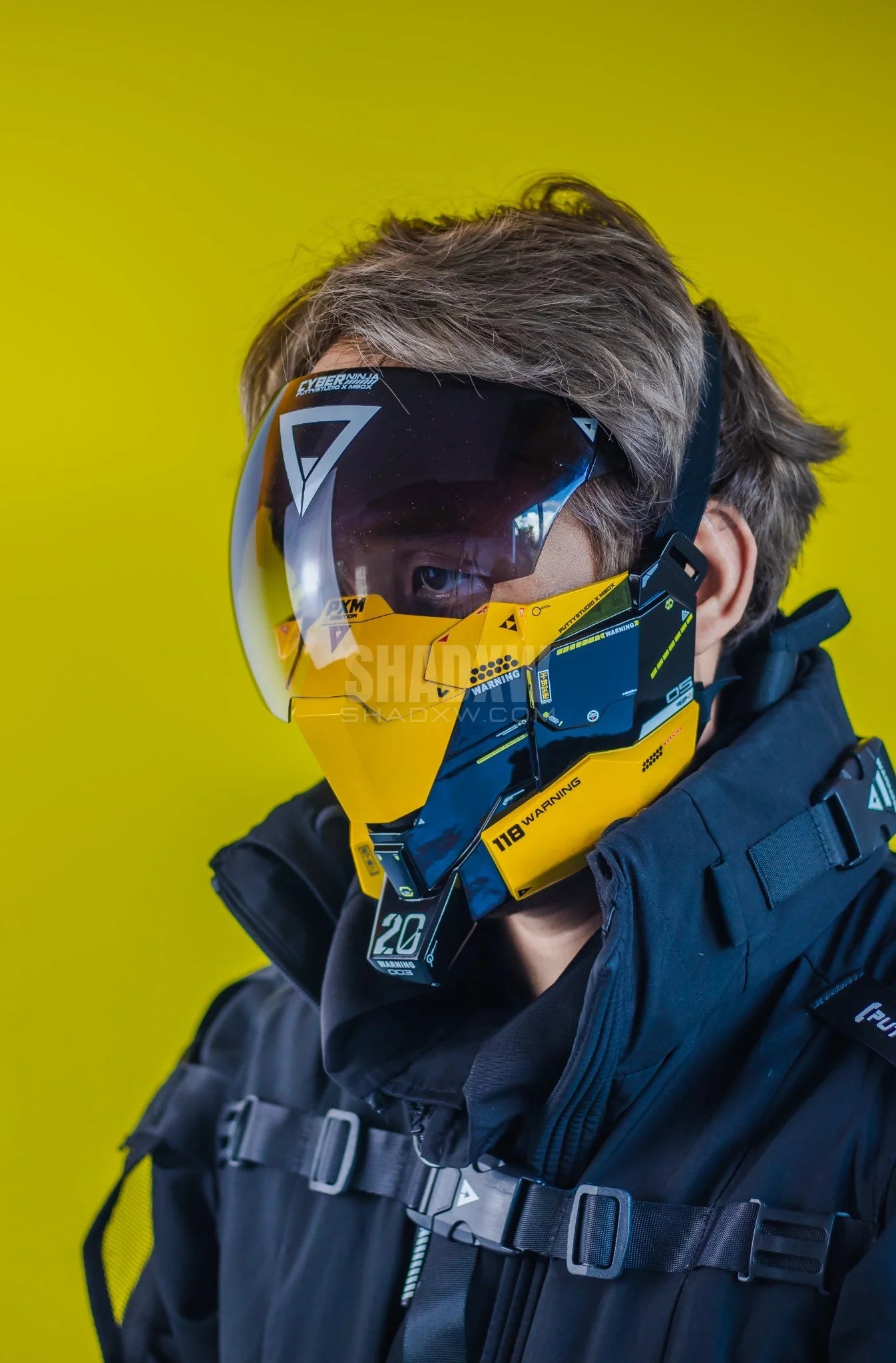 Yellow Cyberpunk Mask